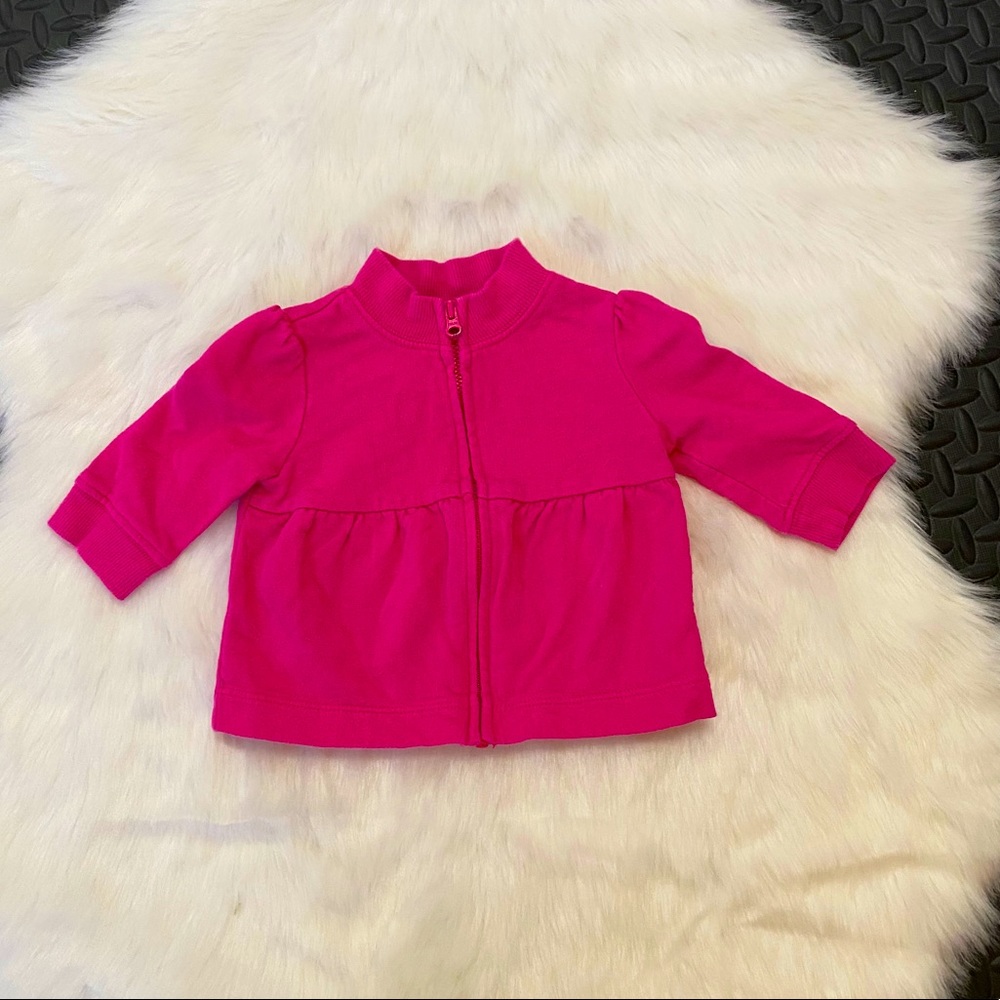 5/25$ pink zip up sweater